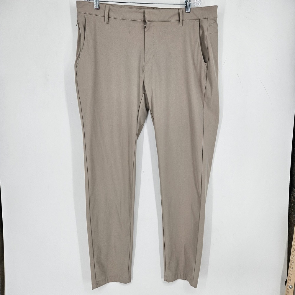 Fabletics Pants Mens 40x34 The Don Trouser Performance Casual Stretch Khaki
